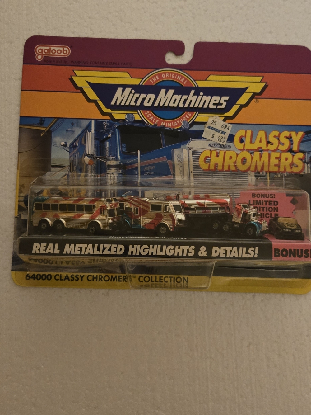 Classy Chromers Kids Toy Vehicle Set - Red & Silver